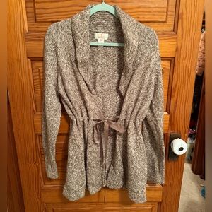 Destination Maternity Taupe Knit Cardigan